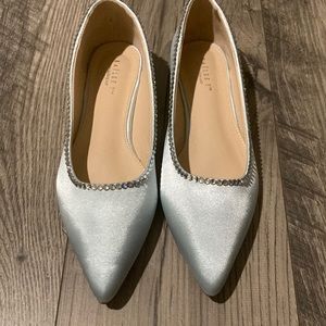 Kailee P Light Blue Rhinestone Flat